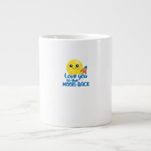 Schattig Lief Je Naar De Maan En Terug Raket Ruimt Grote Koffiekop