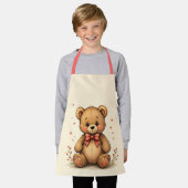 Schattig lief klein bruin beren met stropdas schort (Gedragen)