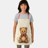 Schattig lief klein bruin beren met stropdas schort (Insitu)
