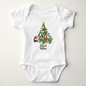 Schattig Lief Mijn Eerste Kerstboom Baby Romper (Voorkant)