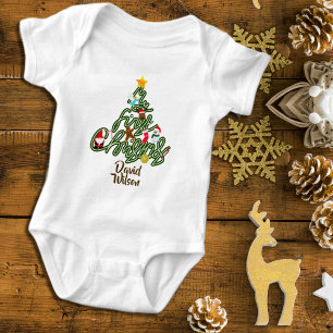 Schattig Lief Mijn Eerste Kerstboom Baby Romper