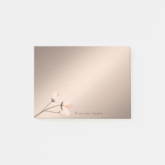 Schattig Lief Stijlvol Elegante Bloem Post-it® Notes (Voorkant)