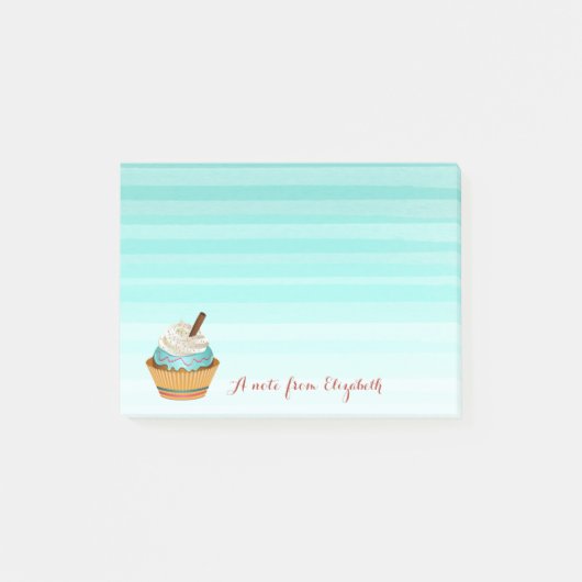 Schattig Lief Stijlvol Meisjesachtig , Cupcake Post-it® Notes (Voorkant)