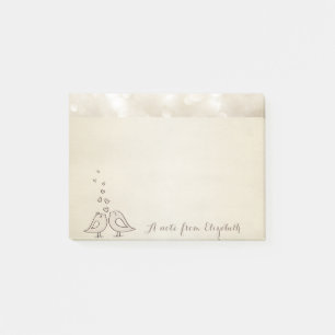 Schattig Lief Stijlvol , Vogels Verliefd Post-it® Notes