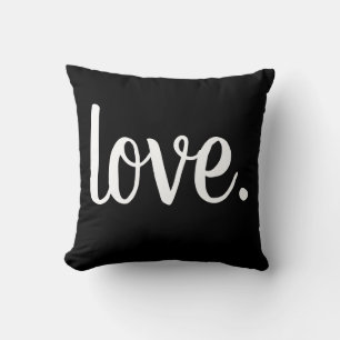 schattig LIEFDE. typografie Kussen