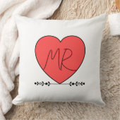 Schattig liefdeskoppel meneer & mevrouw kussen (Deken)