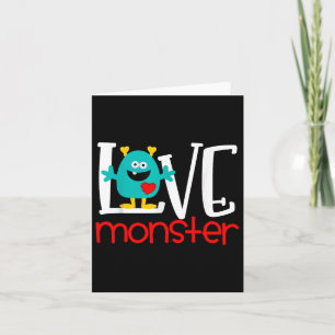 Schattig Liefdesmonster Valentijn Kaart