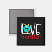 Schattig Liefdesmonster Valentijn Magneet (Voorkant / Achterkant)
