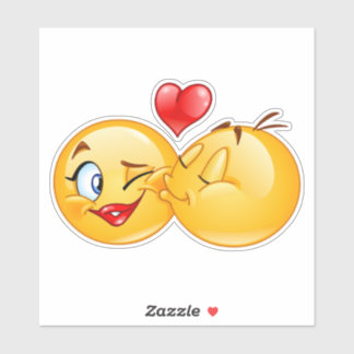 schattig liefje - liefde - kus sticker