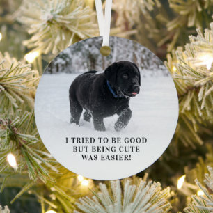 Schattig Lieve Sint Ik Probeerde Braaf Te Zijn Fot Metalen Ornament