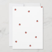 Schattig lieveheersbeestje Baby shower Kaart (Achterkant)