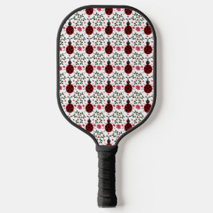 Schattig Lieveheersbeestje Bloemige Naadloos Patro Pickleball Paddle