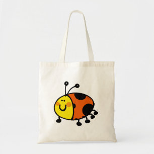 Schattig Lieveheersbeestje Cartoon voor Natuurlief Tote Bag