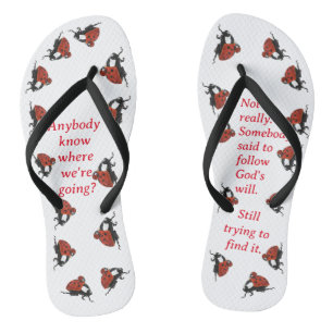 Schattig lieveheersbeestje Christelijk Teenslippers