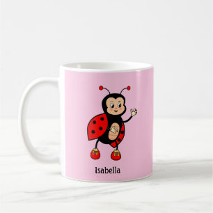 Schattig lieveheersbeestje en hart  koffiemok