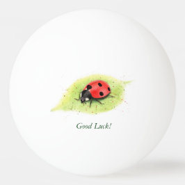 Schattig Lieveheersbeestje in Waterverf Pingpongbal