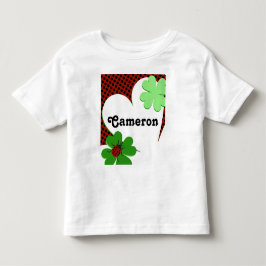 Schattig Lieveheersbeestje & Klaverblad 1e Verjaar Kinder Shirts