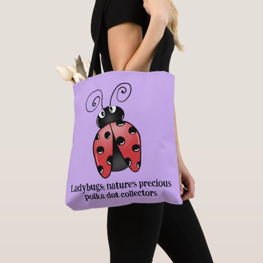 Schattig lieveheersbeestje liefde Canvas tas - Spr (Dichtbij)