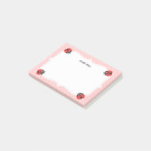 Schattig Lieveheersbeestje met Hartjes voor Meisje Post-it® Notes (Schuin)
