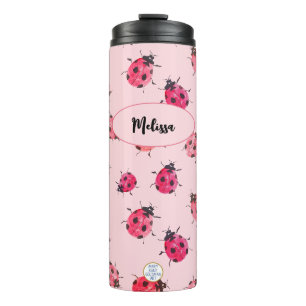 Schattig Lieveheersbeestje Patroon Persoonlijke Me Thermosbeker