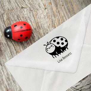 Schattig lieveheersbeestje stempel