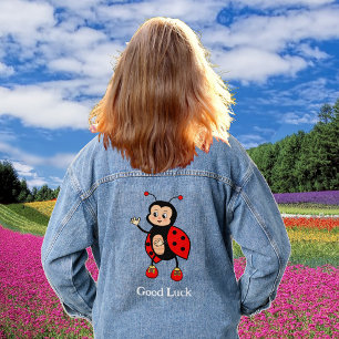 Schattig Lieveheersbeestje Veel Succes Denim Jacket