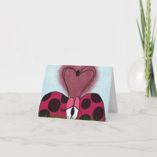 Schattig Lieveheersbeestjes Koppel Kaart