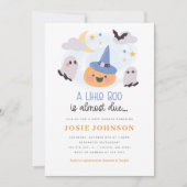 Schattig Little Boo Halloween Baby shower Kaart (Voorkant)