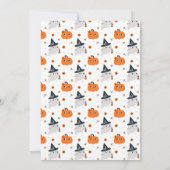 Schattig Little Boo Pumpkin en Ghost Baby shower Kaart (Achterkant)