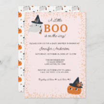 Schattig Little Boo Pumpkin en Ghost Baby shower