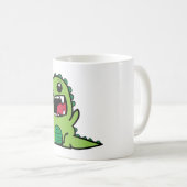 Schattig Little Green Dinosaur Koffiemok (Voorkant rechts)