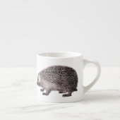 Schattig Little Hedgie van Antiek Print Espresso Kop (Rechts)