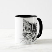 Schattig Little Kitten Mok (Voorkant rechts)