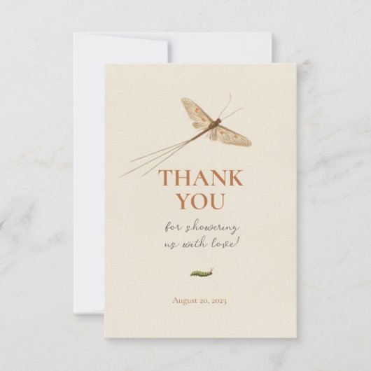Schattig Little Love Bug Baby shower Dank u Bedankkaart (Voorkant)