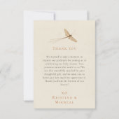 Schattig Little Love Bug Baby shower Dank u Bedankkaart (Achterkant)