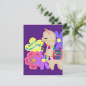 Schattig Llama | Je bent aan het lachen! | Persona Feestdagenkaart (Staand voorkant)