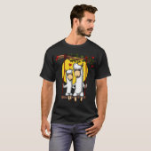 Schattig Llama Koppel Alpaca T-shirt (Voorkant volledig)
