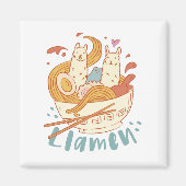 Schattig Llamen Magnet (Voorkant)
