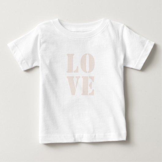 Schattig "Love" Baby T-shirt - Schattige T-shirt (Voorkant)