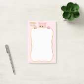Schattig Lucky Varken & Dingen om te Doen Post-it® Notes (Kantoor)