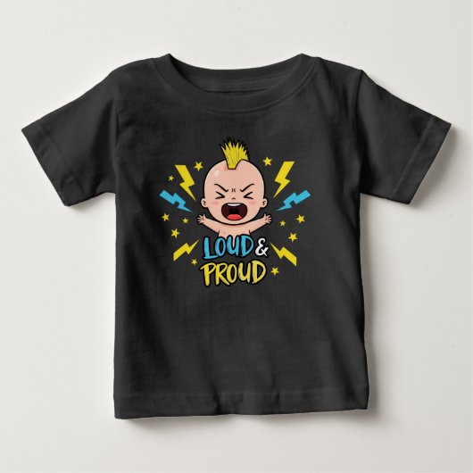 Schattig luid & trots Mohawk-rocker (Voorkant)