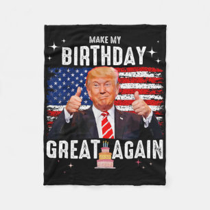 Schattig Maak Mijn Verjaardag Weer Groot Trump Lie Fleece Deken