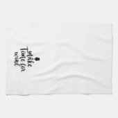 Schattig maak wijn voor de tijd theedoek (Horizontaal)