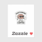Schattig maar dolgedraaid – Grappige & vreemde gra Sticker (Vel)