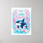 Schattig maar een beetje chaotisch canvas afdruk (Voorkant)
