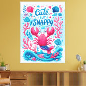 Schattig maar Fout Canvas Afdruk (Insitu (Woonkamer))
