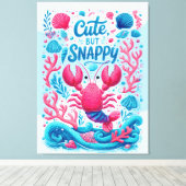 Schattig maar Fout Canvas Afdruk (Insitu (Houten vloer))