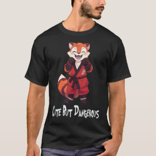 Schattig Maar Gevaarlijk, Grappig Rode-Panda Karat T-shirt