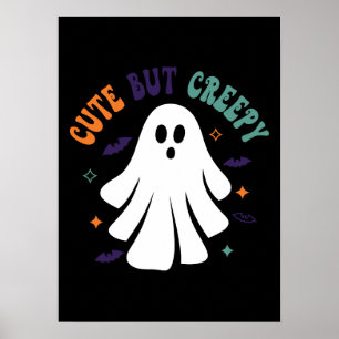 Schattig maar griezelig - Ghost - Grappig Hallowee Poster