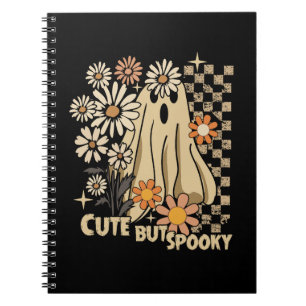 Schattig maar griezelig grappig bloemig Halloween Notitieboek